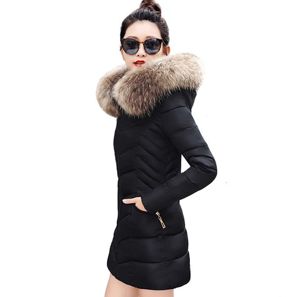 

winter jacket, cotton collar, long winter woman in paka, Tan;black