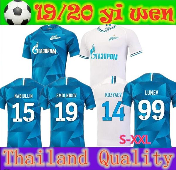

19 20 zenit st. petersburg soccer jersey home away 2019 2020 malcom driussi artem dzyuba barrios sardar azmoun kuzyaev football shirts, Black;yellow