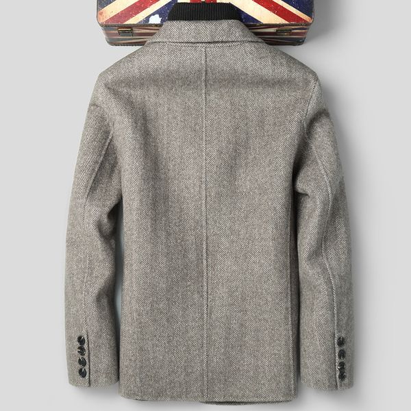 

2020 wool coat men double-sided autumn jacket mens overcoat coats and jackets blazer abrigo hombre lsy088197 kj2250, Black