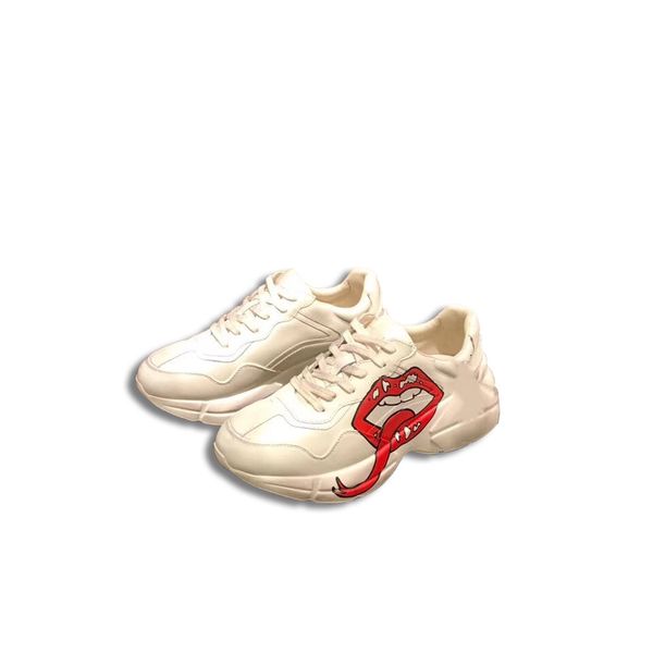 

2019 designer shoes mens sandals fashion luxury women shoes new white black sneakers genuine leather daddy tongue