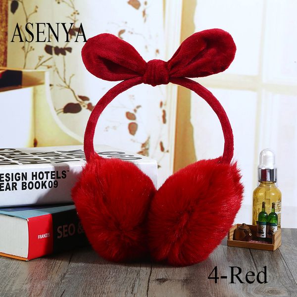 

asenya adjustable imitation hair bowknot winter earmuffs for women many colors available earmuffs in ear protector, Blue;gray