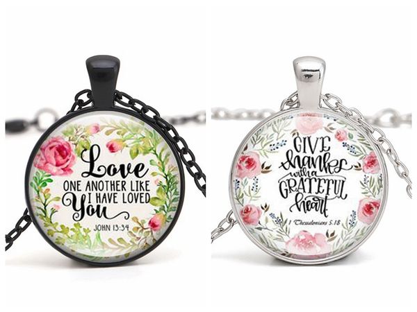 

Библия Стих Ожерелье Писание Цитата Ювелирные Изделия для Женщин Мужчин Подарки