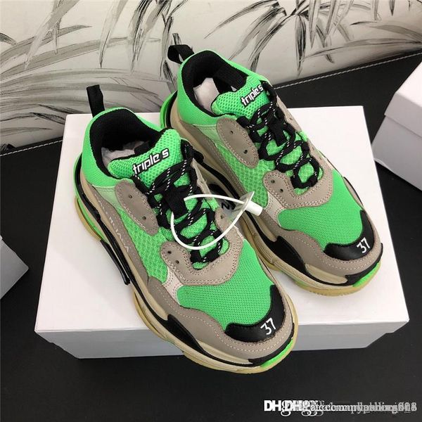 

fashion luxury designer men shoes women shoes global retro sneakers triple s trainers couple shoes old skool 37 i, Black