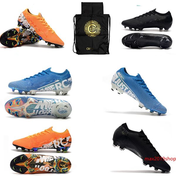 

2019 original mercurial vapors vii elite fg football boots gray white orange superfly vi 360 soccer cleats phantom elite shoes