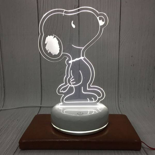 

cartoon creative dog small night light animation 3d bedside lamp diy bedroom table lamp boys girls birthday gift
