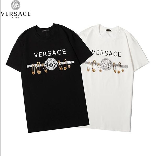 

mens designers shirt summer casual t shirts for men women short sleeve shirt brand clothing letter pattern printed tees crew neck-027, White