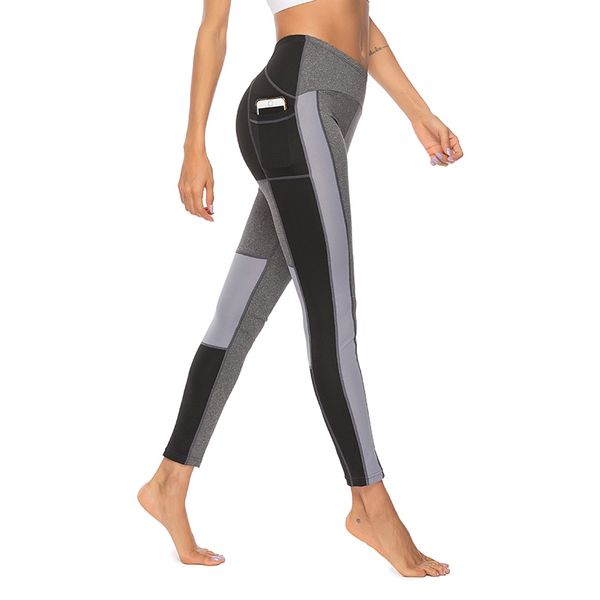 

leggins sport women fitness tights sportswear yoga pants sports pants running training yoga leggings patchwork women, White;red