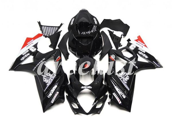 

4 подарки мотоцикл новый abs полный комплект обтекатели fit для suzuki gsx-r1000 2007 2008 07 08 gsxr1000 k7 комплект корпус black light