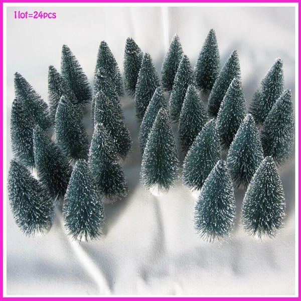 

24 pcs mini christmas tree,christmas decoration supplies,xmas small pine tree,christmas navidad,the deskmini christmas tree