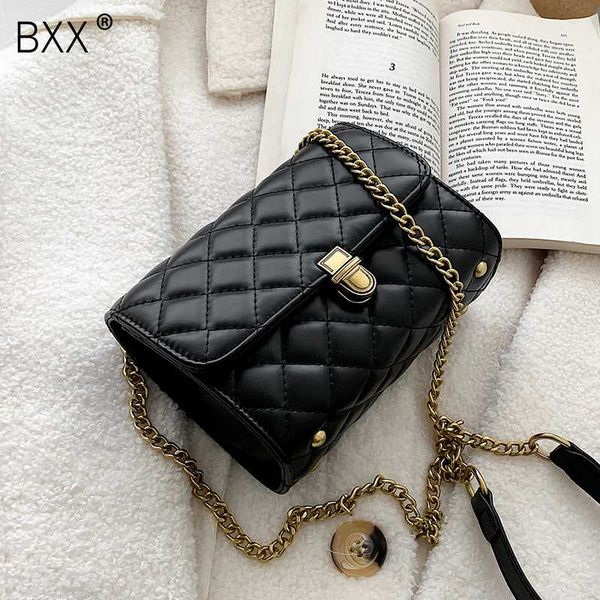 

bxx] quality pu leather crossbody bags for women 2020 chain design small shoulder messenger bags lady handbags and purses hk022
