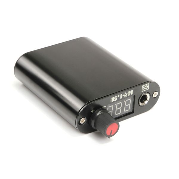 

tattoo power supplies 1pc us/eu plug mini supply professional black motor for rotary machine gun tool tpn023