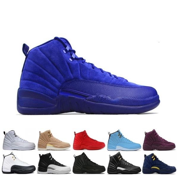 

2019 12 12s men basketball shoes sneakers black white playoff the master gym red gamma blue 12s mens sports shoes 7-13