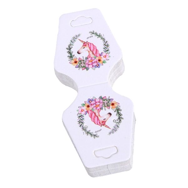 

100pcs paper jewelry earrings display packaging fold cards self-seal, Pink;blue