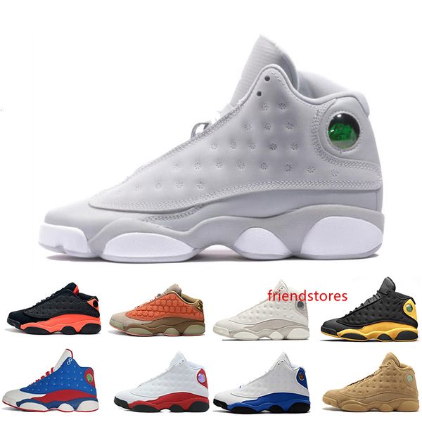 

13 13s cap and gown men basketball shoes atmosphere grey terracotta blush black infrared hyper royal hyper chicago black cat mens