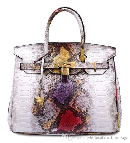 

ale european and american fashion brand new women genuine cowhide leather snake pattern style satchel shoulder bag tote purse dd06