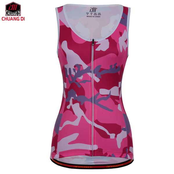 

2019 women's cycling jersey sleeveless vest summer 100% breathable, Black