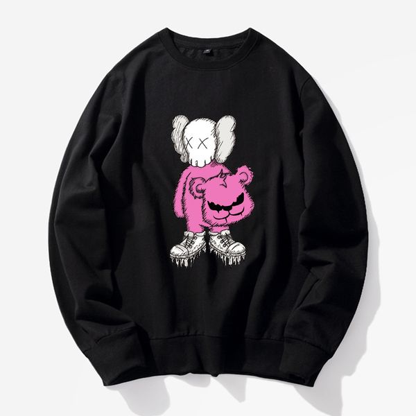 

новые моды для мужчин бренд одежды дай mens hoodies европы дизайнер двойное животное печати европа пуловеры толстовка с капюшоном, Black