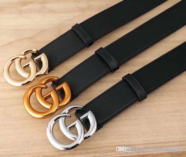 

2019 design belts men and women fashion belt women leather belt gold silver and black buckle, Black;brown