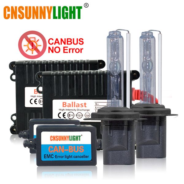 

cnsunnylight ac 12v 35w canbus xenon hid h7 h1 h11 headlights no error 4300k 6000k 8000k h4 9005 9006 880 h3 fog auto lamps