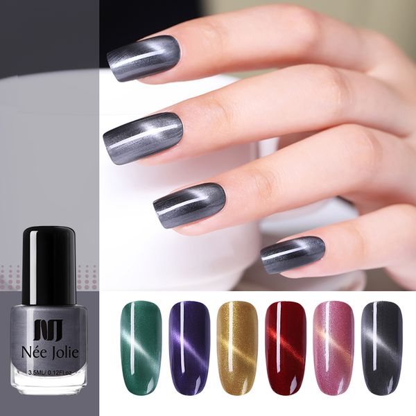 

nee jolie 3.5ml nail polish colorful beauty design shining magnetic effect nail art polish varnish for nails diy decoration
