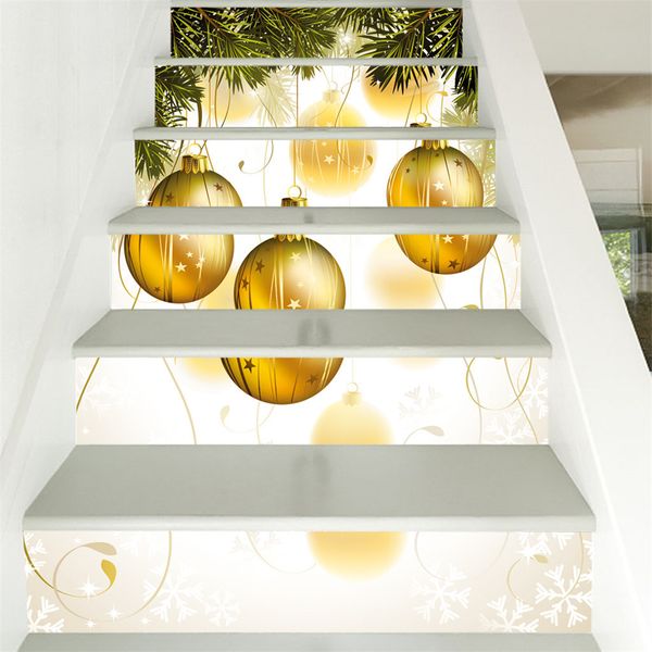 

kakuder wall sticker 6pcs cartoon 3d shining cute party stair sticker festival waterproof home decor adesivo de parede drop ship