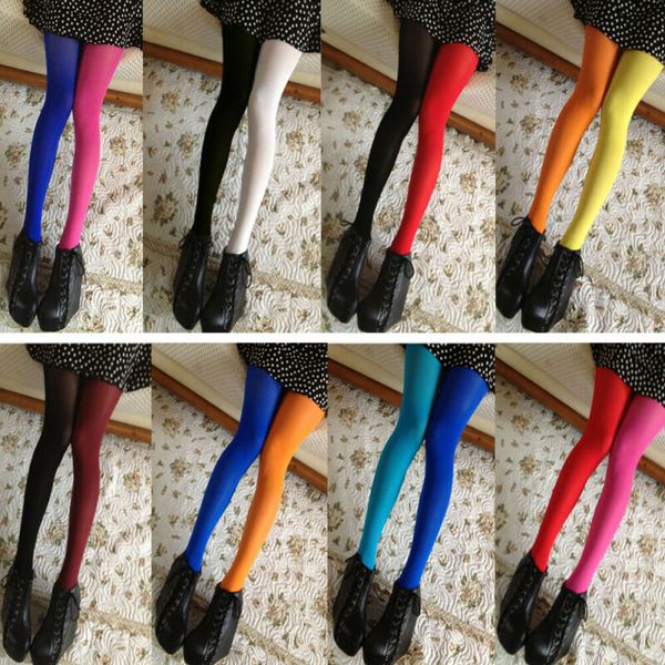 

female pantyhose 1pcs woman's 2 colors elastic stocking ladies tights stretchy silk stockings skinny legs pantyhose tights, Black;white