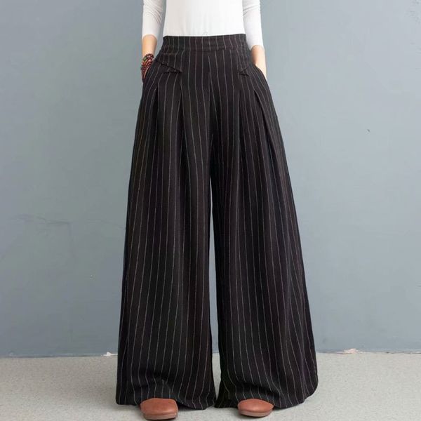 

solid color loose cropped pants r148, Black;white
