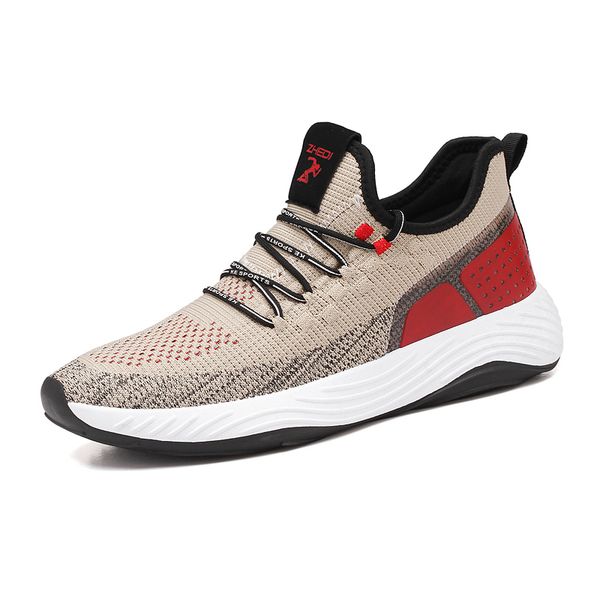 

лоскутное мужчины повседневная обувь обувь мужчин весна лето кроссовки light mesh trainer man walking zapatillas hombre, Black