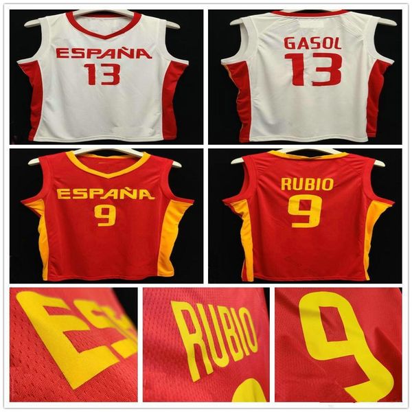 

2019 world cup spain team basketball 18 pierre oriola 14 willy geuer paul ribas javier beiran 1 quino colom 22 xavier rabaseda espana jersey, Black
