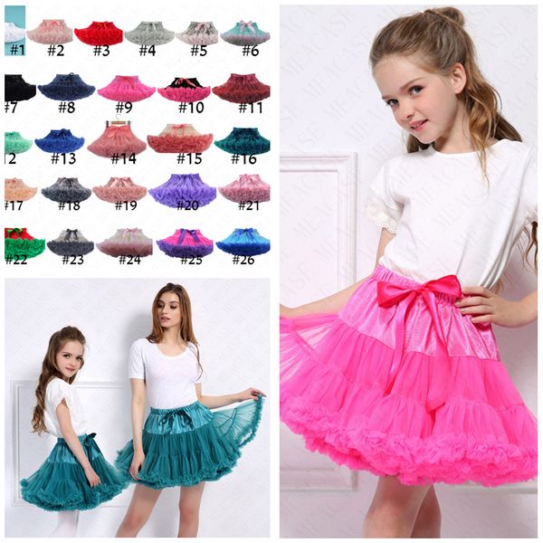 

summer women girls tutu skirt pettiskirt lolita petticoat adjustable elastic ballet dresses fluffy chiffon tutus princess skirt d61608, Blue