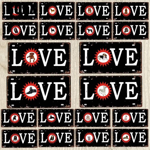 

30x15cm love tintin cartoon vintage metal sign shabby chic plaque for wall art kids room shop cinema home craft decor art painting