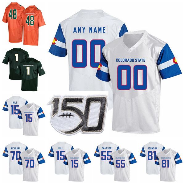 

custom colorado state csu college football jerseys kapri bibbs jersey michael gallup olabisi johnson rashard higgins ryan stonehouse stitche, Black