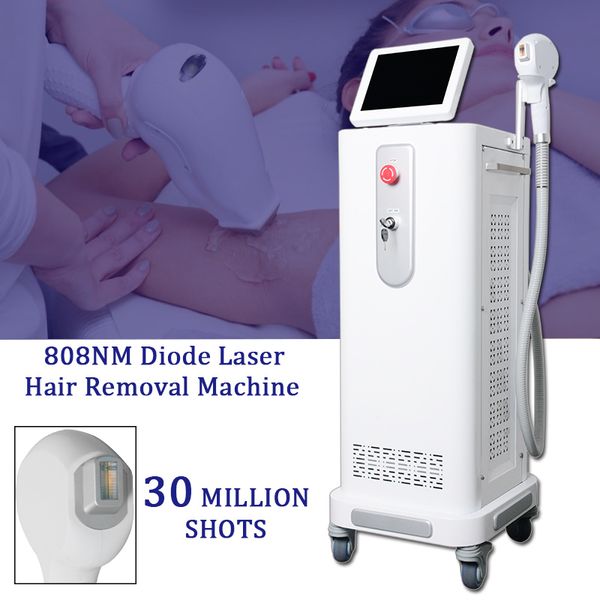 

808nm diode laser hair removal machine skin rejuvenation 808 diode laser sapphire hair removal machine spa use, Black