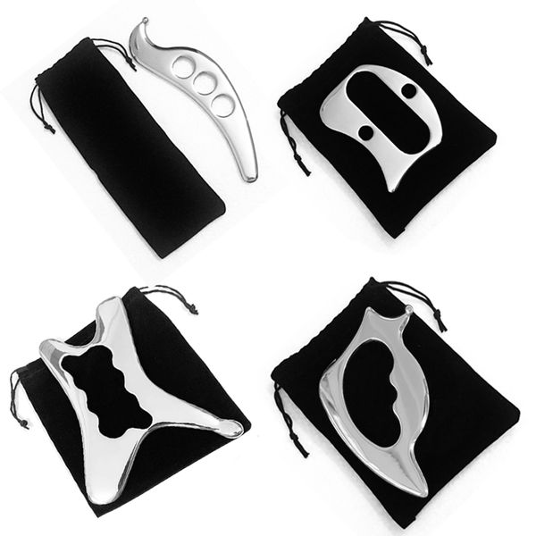 

stainless steel gua sha scraper iastm therapy massage board fascia recovery muscle tissue massage pain relief daily relaxation