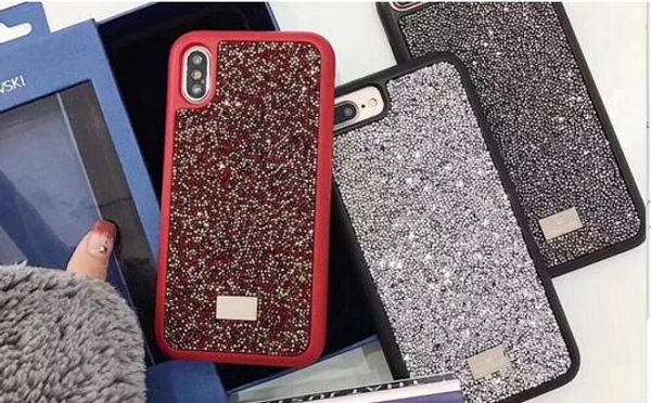 

Роскошный bling bling блестящий горный хрусталь телефон чехол для iPhone8 8plus 7 7plus жесткий