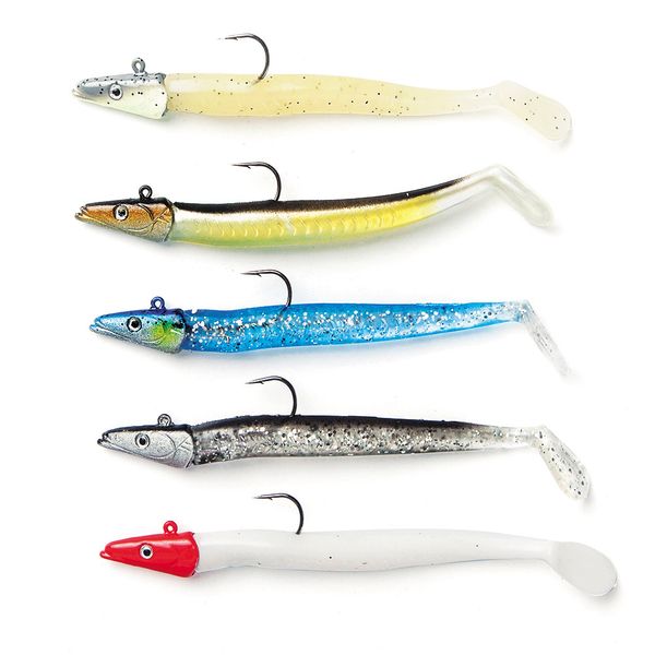 

11cm 10g sink water lead jig head soft lure 5 colors artifical baits with hook