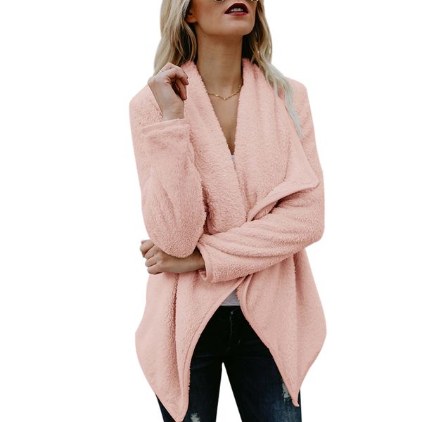 

women's jackets women coat 2021 autumn winter casual slim with fur ladies jacket pink clothes casaco feminino, Black;brown