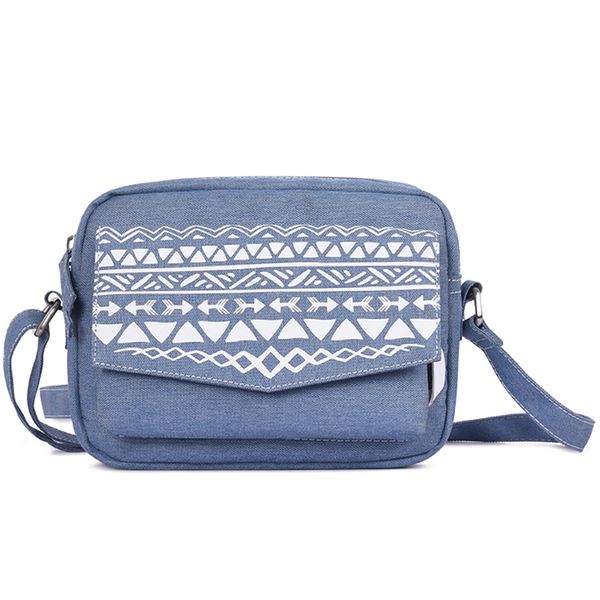 

new-women's shoulder bag retro style floral crossbody bags female small leisure messenger bag slim jean color