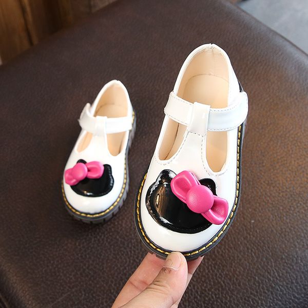 

new children' princess shoes female baby casual square shoes girls kittens soft bottom girls, Black;grey