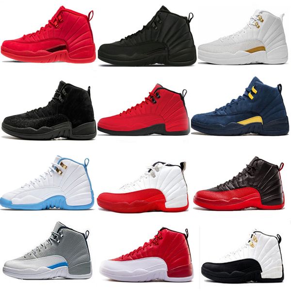

New 12 12s Winterized WNTR Basketball Shoes for men taxi playoffs Blue gym red black white mens sports sneakers shoes