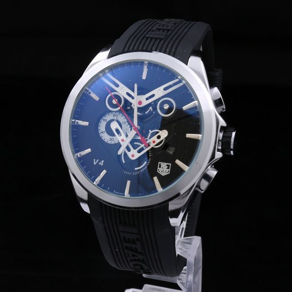 

new fashion brand watch men's watch men's quartz watch silicone strap, Slivery;brown