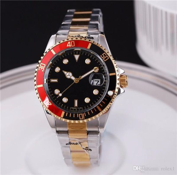 

Luxury men watche ma ter full tainle teel automatic mechanical wri twatche gold ilver black 40mm automatic men aaa watch