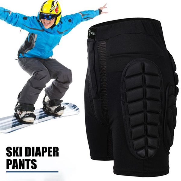 

protective shorts knee skating hip protectors sports outdoors protector black hip impact protection cross-country race, Black;gray