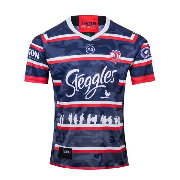 

новые 2019 2020 sydney roosters регби майки nrl регби лига джерси 19 20 рубашки, Black;yellow