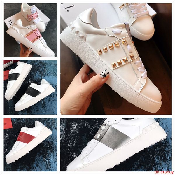 

2019 with men women fashion luxury designer shoes white leather sneaker with blue band ny0s0830 blue g62 trainers sneakers shoes