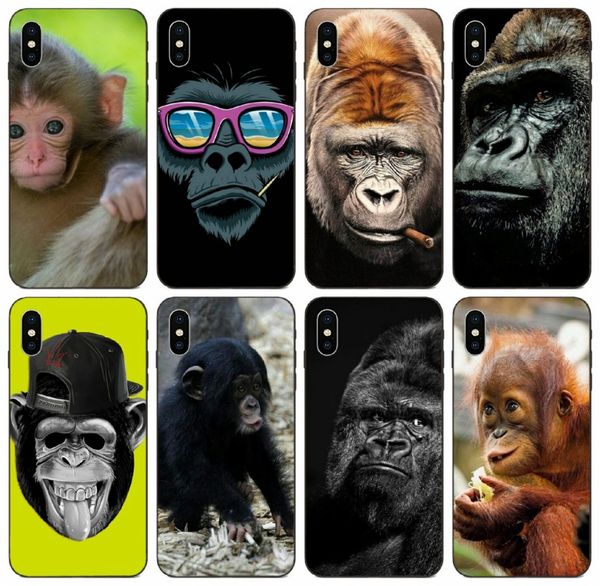 

[tongtrade] monkey gorilla ape baby colourful style case for iphone 11 pro x xs max xr 8s 7s 6s plus samsung j3 honor 8a sony xperia m5 case
