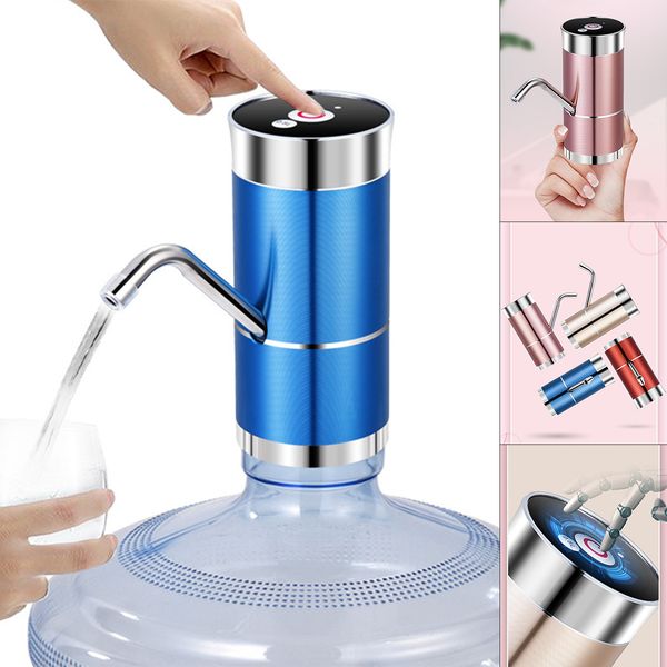 

two kinds double pump portable touch-tone wireless rechargeable electric intelligent water pump with usb cable