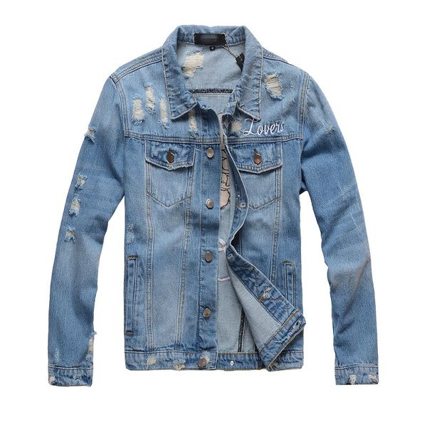 

джинсовая куртка slim fit мотоциклетная джинсовая куртка двигатель дизайнер пальто человек love heart вышивка ветровка зимняя уличная одежда, Black;brown