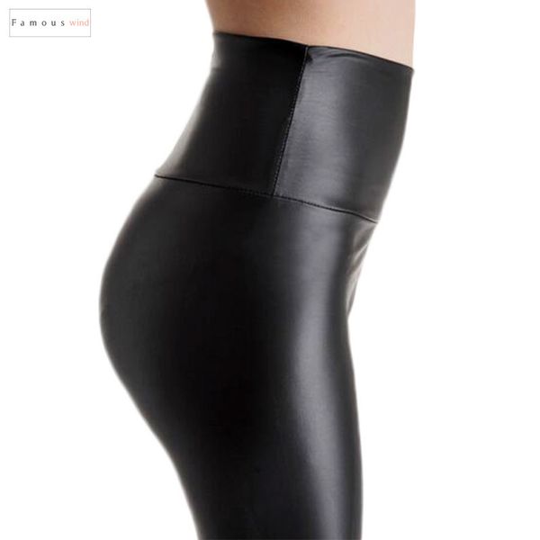 

большой 5xl гетры женщины кожезаменитель keep warm высокой талией jegging голеностопного длина s размер plus женский леггинсы dropshipping, Black