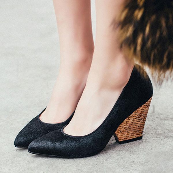 

sarairis 2020 новой мода toe остроконечные управление леди насосы женская обувь slip-on весна / осень горячей обуви продажи женщина насосы ж, Black